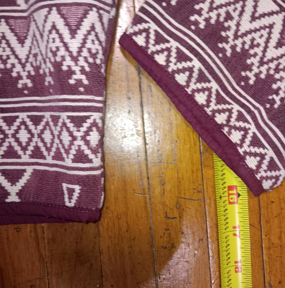 Flashback Geometric Patterned Burgundy Blazer - image 6